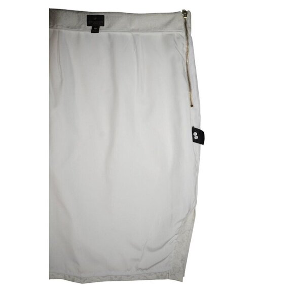 Worthington Petite White Jacquard Pencil Skirt – Size 12P Touch of elegance EUC - Picture 9 of 13